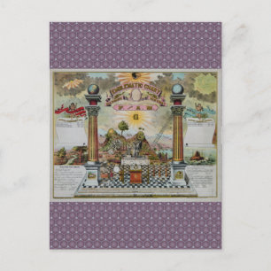 Masonic Chart 2 Briefkaart