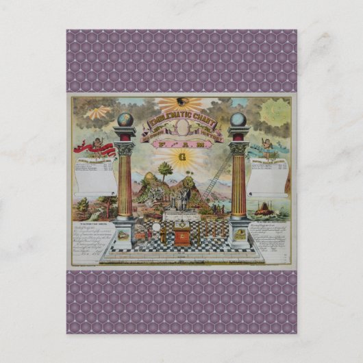 Masonic Chart 2 Briefkaart (Voorkant)