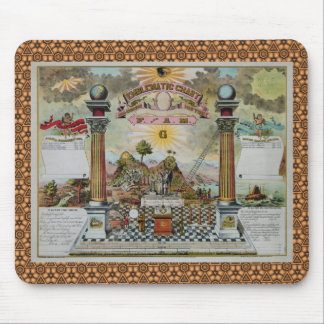 Masonic Chart (met douanegrens) Muismat