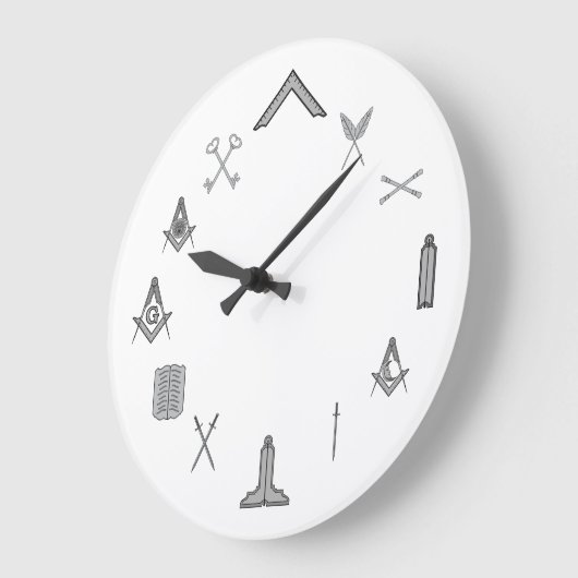 Masonic Clock "The Chairs" Grote Klok (Hoek)