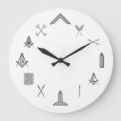 Masonic Clock "The Chairs" Grote Klok (Voorkant)