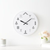 Masonic Clock "The Chairs" Grote Klok (Huis)