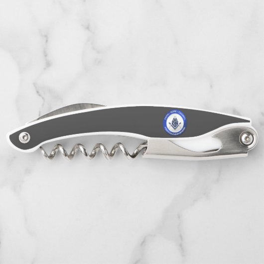 Masonic Corkscrew Kurkentrekker (Achterkant)
