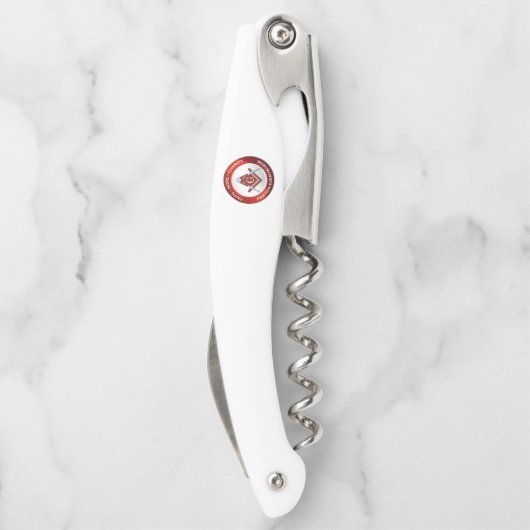 Masonic Corkscrew Red Kurkentrekker (Achterkant)
