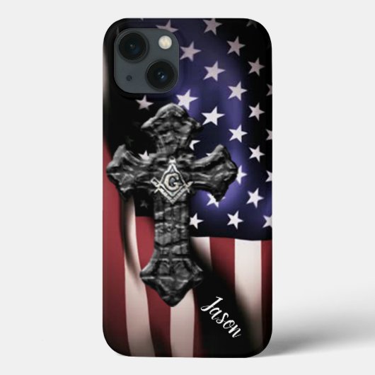 Masonic Cross Case-Mate iPhone Case (Achterkant)