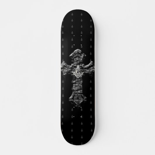 Masonic Cross Persoonlijk Skateboard (Voorkant)