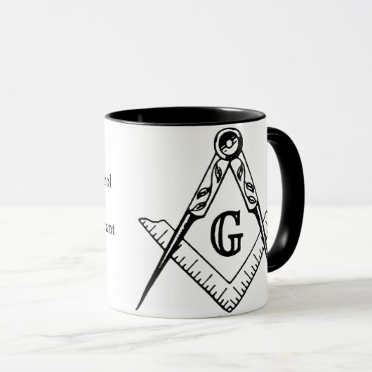 Masonic Cup We controleren niet alles Mok (Voorkant rechts)