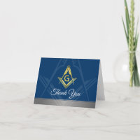 Masonic Dankuwel | Navy Blue Gold Freemason