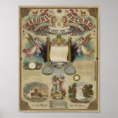 Masonic Diploma Certificate Poster (Voorkant)
