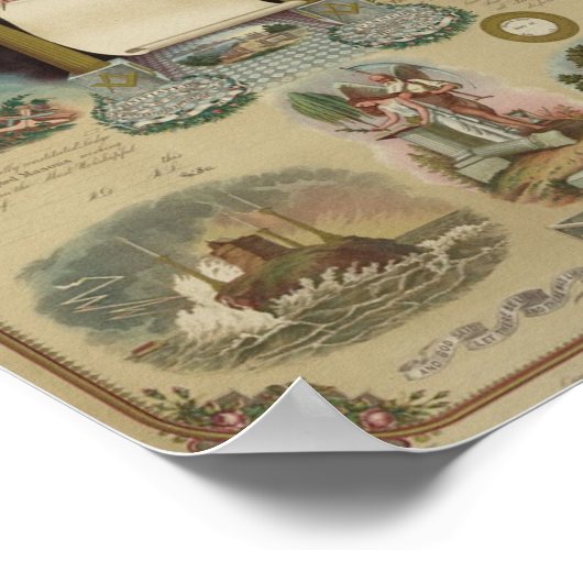 Masonic Diploma Certificate Poster (Hoek)