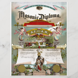 Masonic Diploma circa 1890