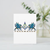 Masonic dragons briefkaart (Staand voorkant)