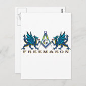 Masonic dragons briefkaart (Voorkant / Achterkant)