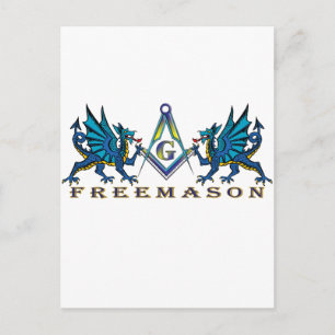 Masonic dragons briefkaart