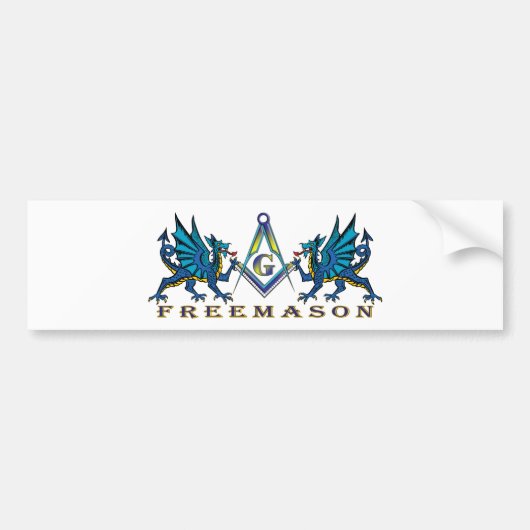 Masonic dragons bumpersticker (Voorkant)