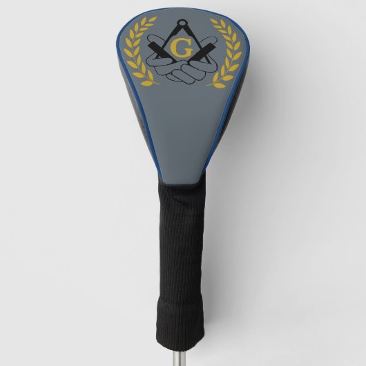 Masonic Driver Hoesje Golfheadcover (Voorkant)