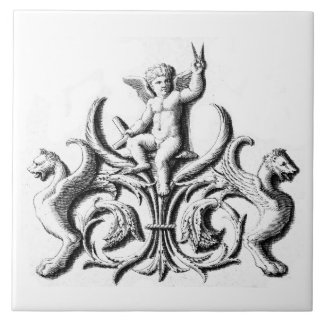 Masonic Dutch Blue Tile 18th Century Tegeltje