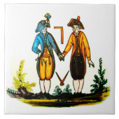 Masonic Dutch Blue Tile 18th Century Tegeltje (Voorkant)
