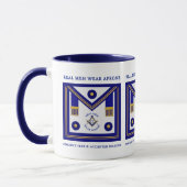 Masonic Echte Mannen Draag Schorten MM Mok (Links)