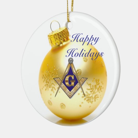 Masonic Emblem personaliseren Keramisch Ornament (Links)