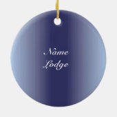 Masonic Emblem personaliseren Keramisch Ornament (Achterkant)