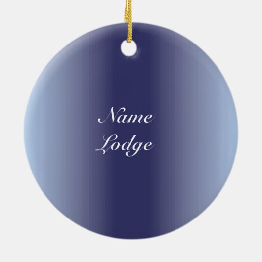 Masonic Emblem personaliseren Keramisch Ornament (Achterkant)