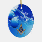 Masonic Emblem personaliseren Keramisch Ornament (Rechts)