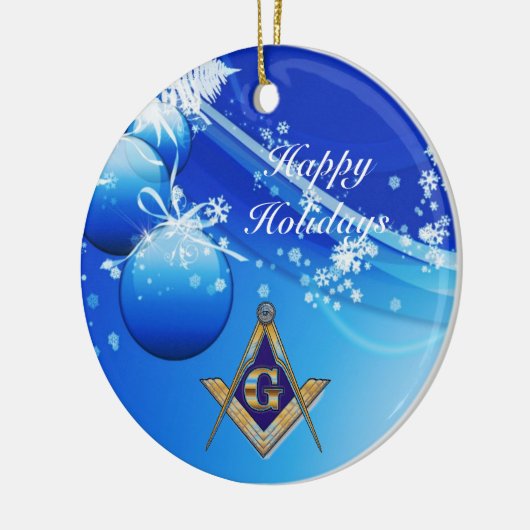 Masonic Emblem personaliseren Keramisch Ornament (Links)