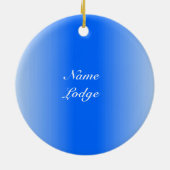 Masonic Emblem personaliseren Keramisch Ornament (Achterkant)