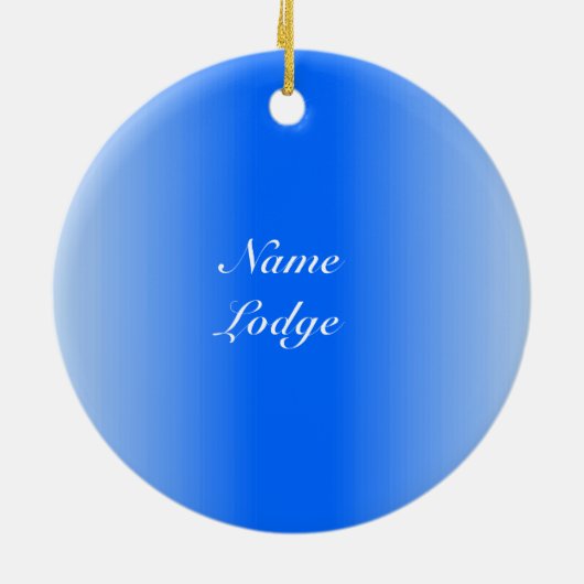 Masonic Emblem personaliseren Keramisch Ornament (Achterkant)