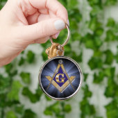 Masonic Emblem Square and Compass Sleutelhanger (Hand)