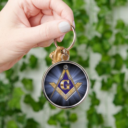 Masonic Emblem Square and Compass Sleutelhanger (Hand)