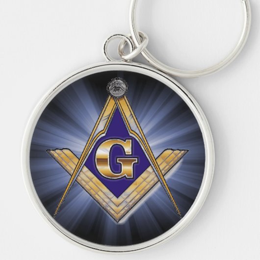 Masonic Emblem Square and Compass Sleutelhanger (Voorkant)