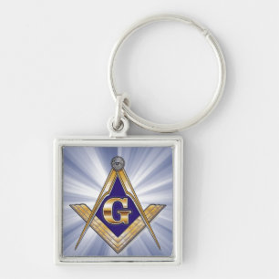 Masonic Emblem Square and Compass Sleutelhanger