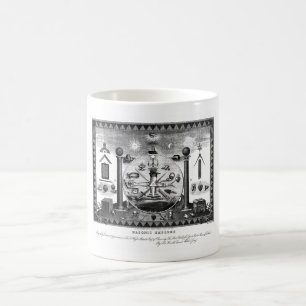 Masonic Emblems Chart uit 1874 Koffiemok