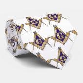 Masonic en Shriner Emblemen personaliseren Stropdas (Opgerold)
