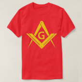 Masonic Entered Apprentice Square Compass Freemaso T-shirt (Design voorkant)