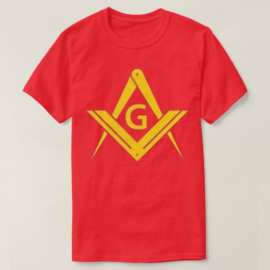 Masonic Entered Apprentice Square Compass Freemaso T-shirt (Design voorkant)
