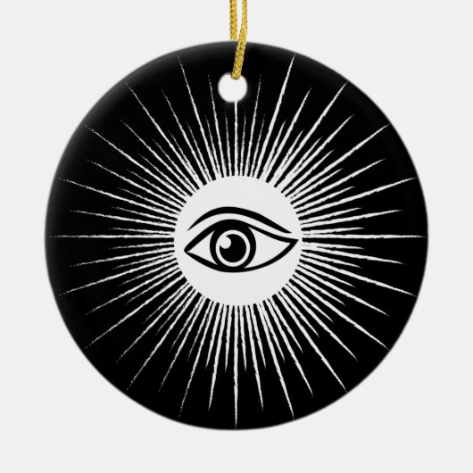 Masonic eye keramisch ornament (Voorkant)
