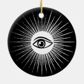 Masonic eye keramisch ornament (Achterkant)