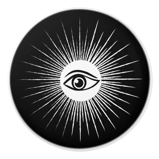 Masonic eye keramische knop (Voorkant)