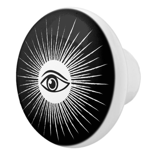 Masonic eye keramische knop (Rechts)