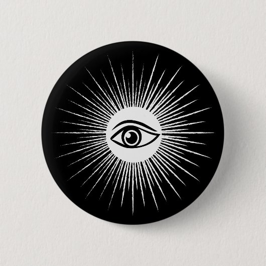 Masonic eye ronde button 5,7 cm (Voorkant)