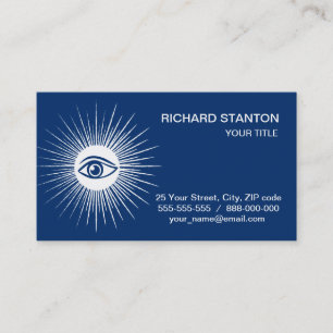 Masonic eye visitekaartje