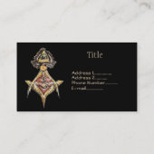 Masonic EyeSs Visitekaartje (Achterkant)