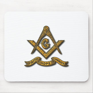 Masonic Faith Hope and Charity Mouse Pad Muismat