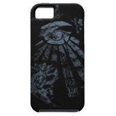 Masonic Fantasy blauw Case-Mate iPhone Case (Achterkant)