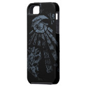 Masonic Fantasy blauw Case-Mate iPhone Case (Achterkant Links)