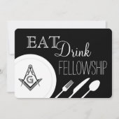 Masonic Fellowship Dinner uitnodiging - Vrijmetsel (Voorkant)