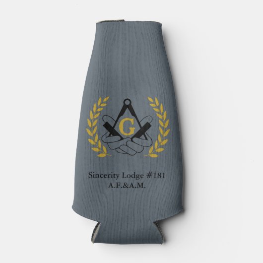 Masonic fles gezellig flesjeskoeler (Voorkant)